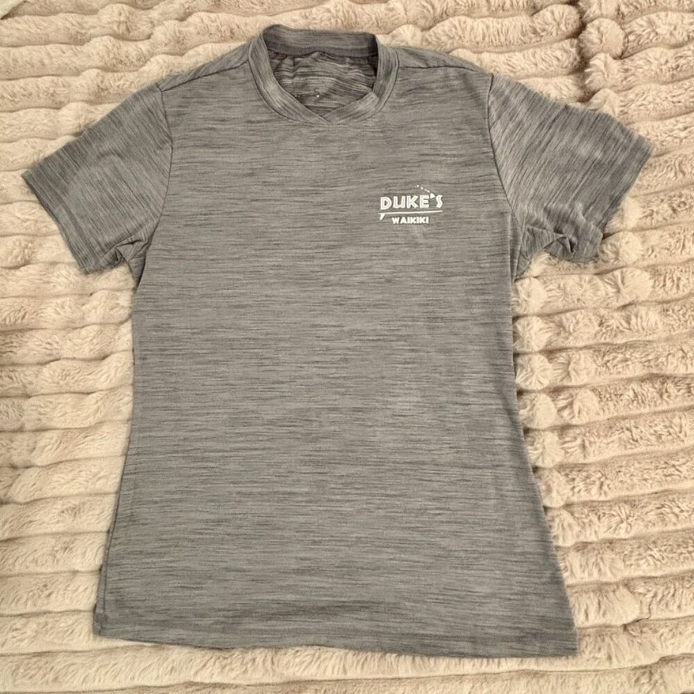 🌊 Duke’s Waikiki Rash Guard Women’s Small Gray Surf Shirt Hawaii UPF